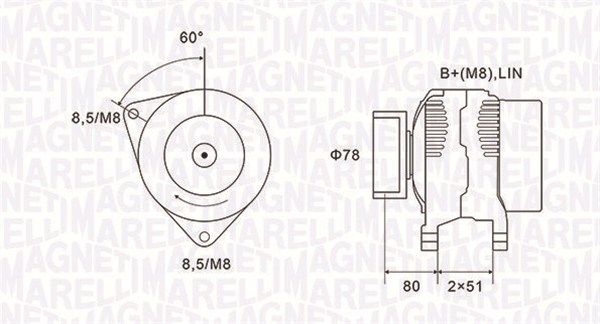 MAGNETI MARELLI Laturi 063731919010